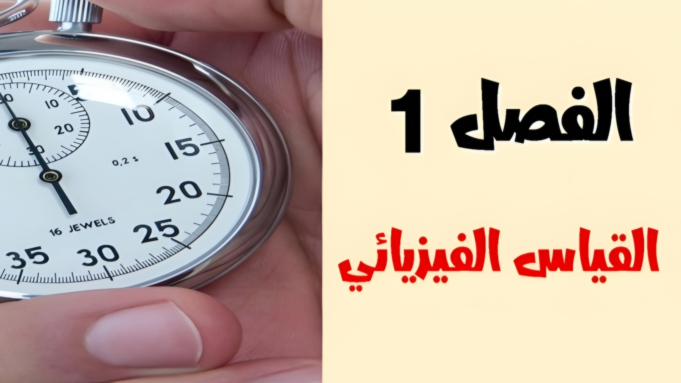 الفصل الأول القياس الفيزيائي